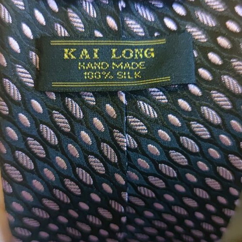 Silk tie new, black and pink for evening wear