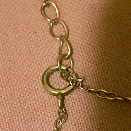 Sterling silver 925 heart eye necklace like new with zircon
