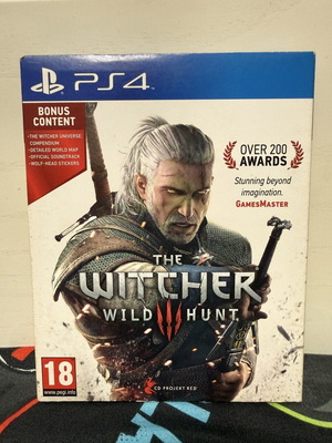 The Witcher 3 Wild Hunt PS4 game like new with soundtrack and extras