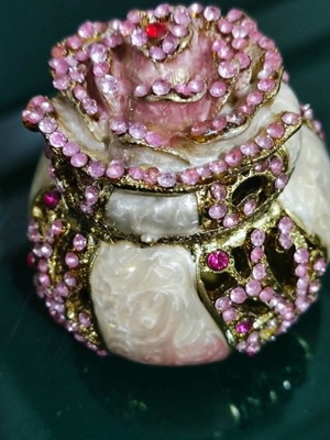 Jewelry box with strass new, small
