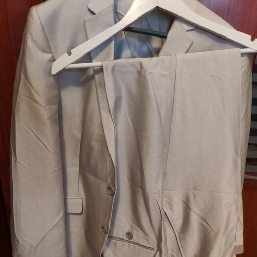 Berto Lucci gray suit set like new, jacket no 54, pants no 56
