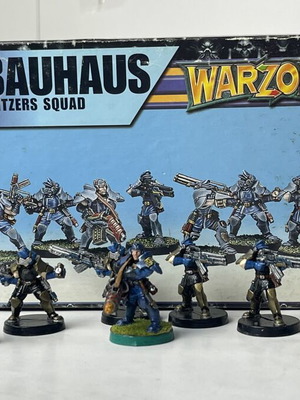 Warzone Bauhaus Blitzers Squad painted miniatures set used