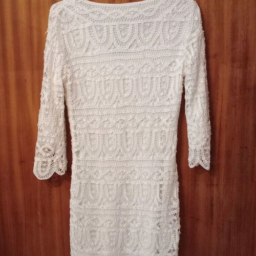 White lace dress Massimo Dutti like new, size M