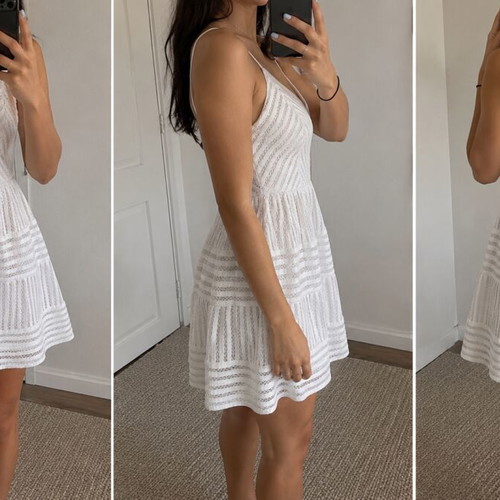 Christening dress new, size L with small stain inside bust