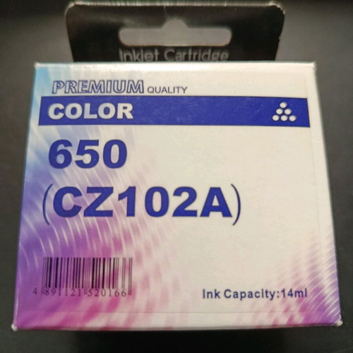 HP 650 Color Printer Ink New