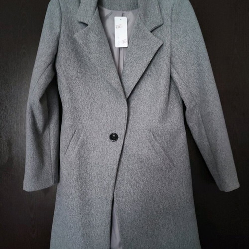 Coat new gray, size S