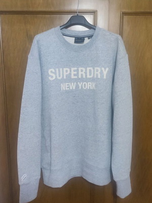 Μπλούζα Superdry αφορετη, μέγεθος XL, γκρι