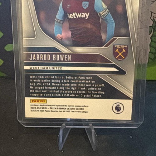 Panini Prizm 2024-25 Jarrod Bowen West Ham card like new