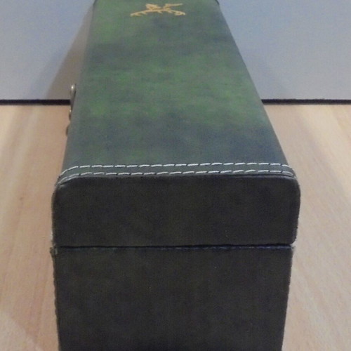 Glenfiddich Scotch Whisky promotional wooden case with leather lining like new
