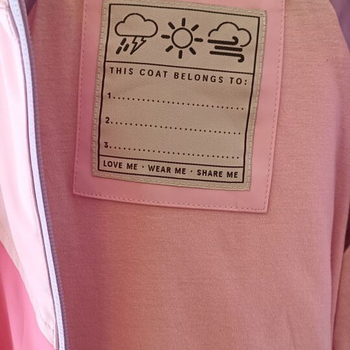 M&S Baby Waterproof Jacket for Girl 2-3 Years Like New, Pink