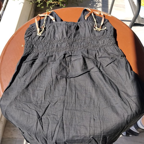 St Martins black short mini dress like new with straps