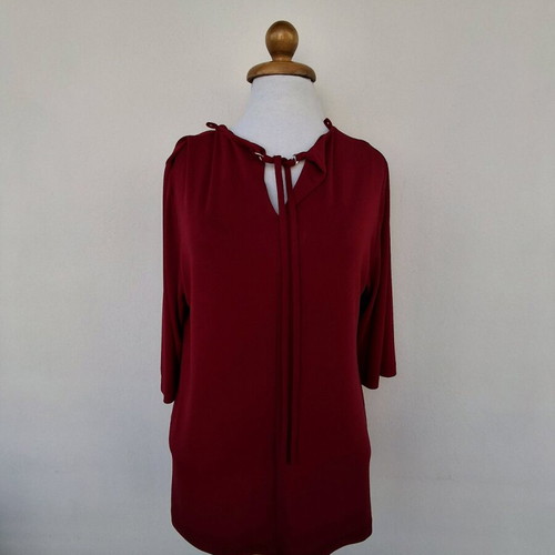 Blouse like new, burgundy, size L