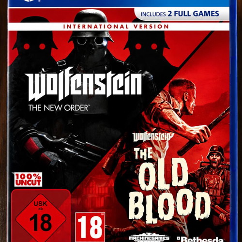 Wolfenstein The New Order/The Old Blood PS4 game, like new