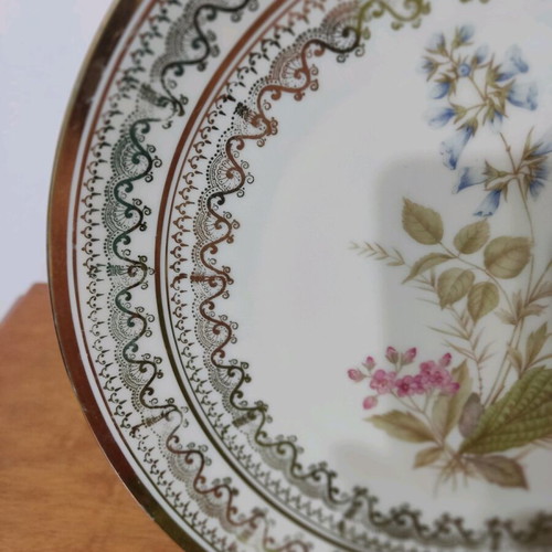 H&C Heinrich porcelain decorative plate used with gold border