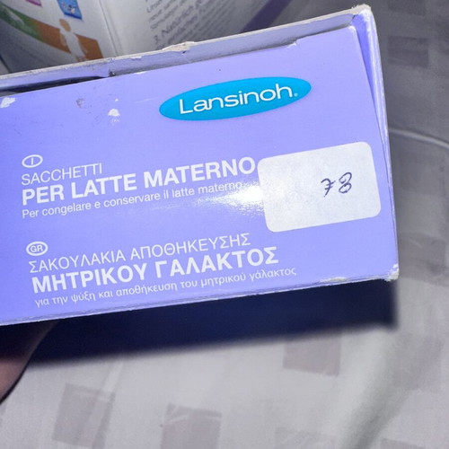 Lansinoh Breast Milk Storage Bags like new, pack of 22