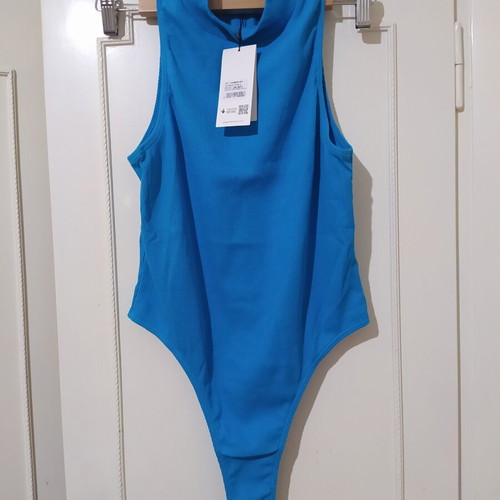 Sugarfree bodysuit new, blue, size Large