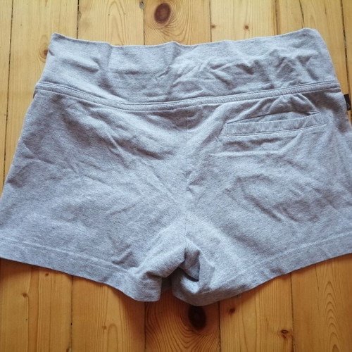 Adidas women's grey sports shorts, size S-M