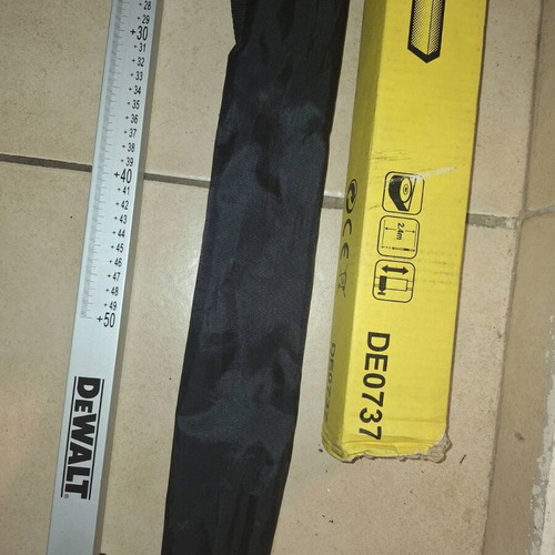 Dewalt DE0737 Calibration Rod used, aluminum with sliding detector base