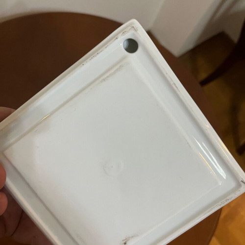 Porcelain bowls like new, set of two, square shape