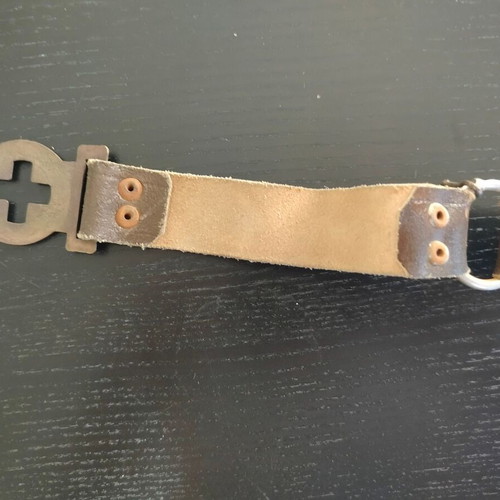 Scout belt used, vintage 60s-70s, leather, 74cm