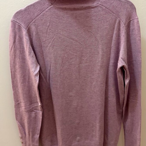 Zara knitted turtleneck sweater XL like new, lilac melange