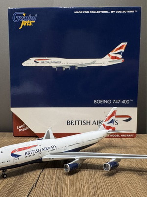 British Airways 747 GeminiJets 1:400 model aircraft