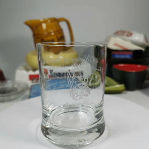 Famous Grouse collectible whisky cut glass used