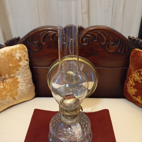 Traditional Czech Oil Lamp like new, fully functional