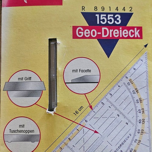 Aristo 1553 Geo-Dreieck protractor new