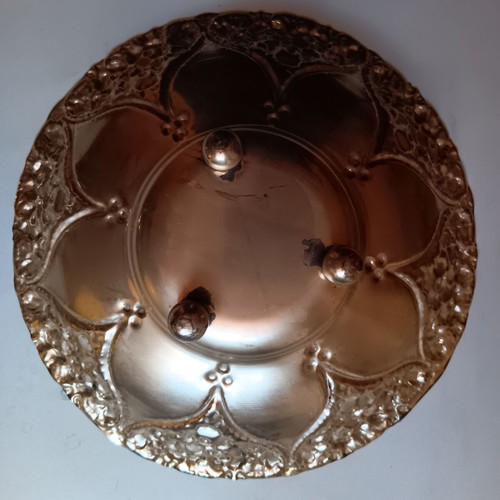 Decorative silver-plated fontaniera used