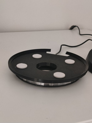 PS5 base with colored LED lighting and USB control, new
