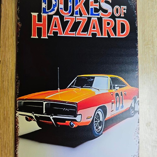 Metal decorative sign Dukes of Hazzard General Lee 01 like new