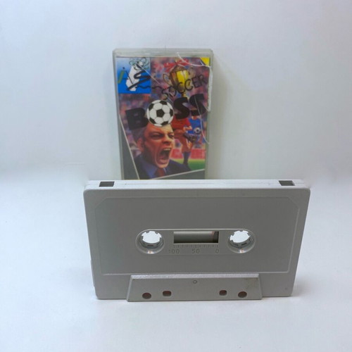 Soccer Boss 1987 Spectrum ZX tape cassette used with manual