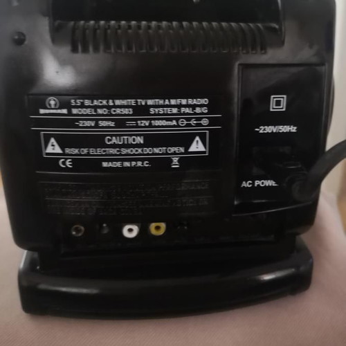Vintage Human TV-Radio used, black