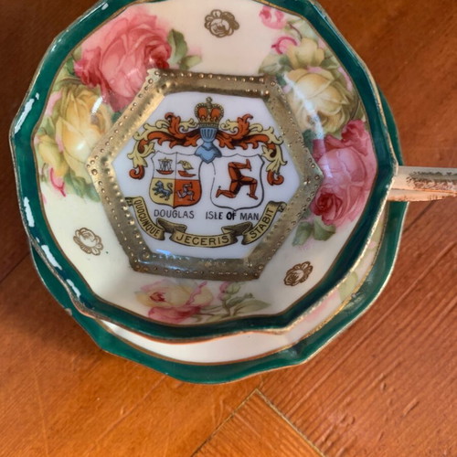 Victoria ware cup and saucer like new, Austrian antique 1904-1918
