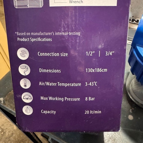 Water filter set with 2 replacements new