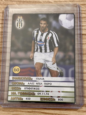 Alessandro Del Piero Juventus Europe’s Champions 2005-06 card used