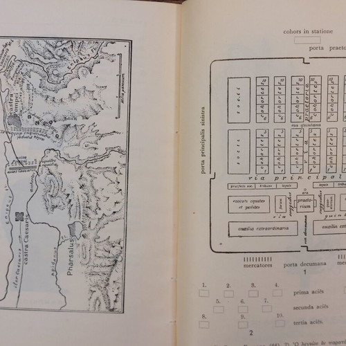 C. Julii Caesaris Comentarii De Bello Civili used, 1948 school textbook