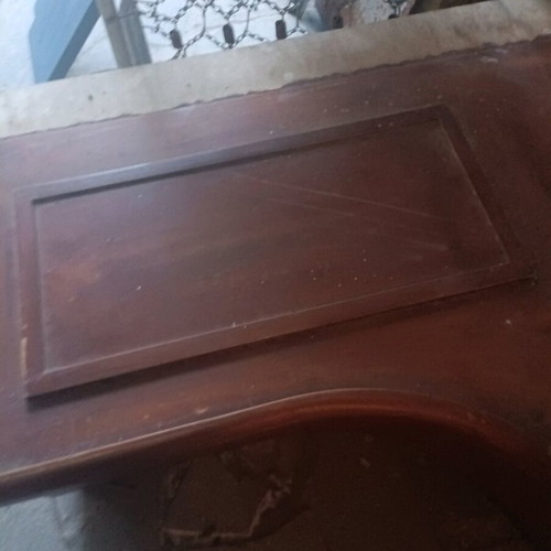 Metal semi-double bed and corner wooden sofa like new