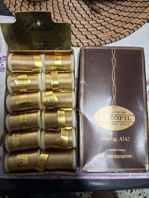 Luxofil Gold Embroidery Thread 29 Pieces New