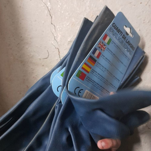 Neoprene gloves long, pack of 5 pieces