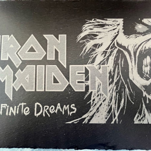 Iron Maiden stone engraving waterproof 32x24 cm