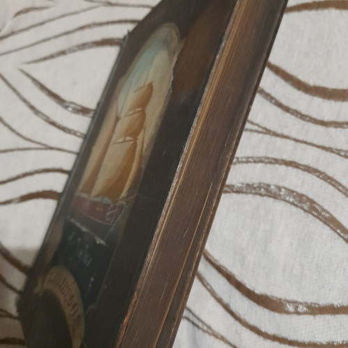 Vintage photo album with wooden cover by Χειροτέχνειον, like new