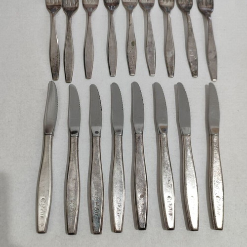 Vintage Canadian Pacific Airlines CP Air cutlery set used