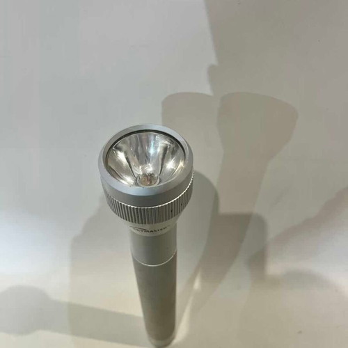 Skymaster metal flashlight 36.5cm used, silver color