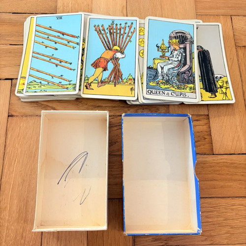 Rider-Waite Tarot Cards vintage 1970s, used, complete set 78