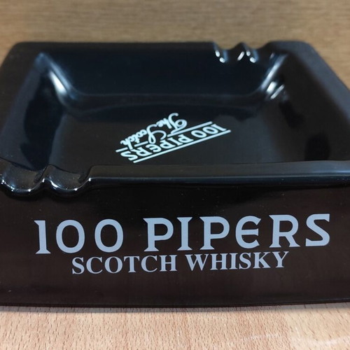 100 Piper's Scotch Whisky Ceramic Ashtray like new