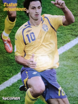 Ibrahimovic Mini Poster Euro 2008 like new