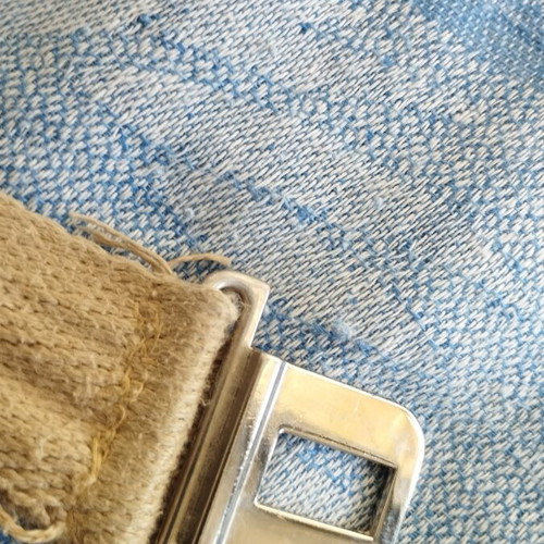 Two adjustable fabric belts, Diesel beige and khaki