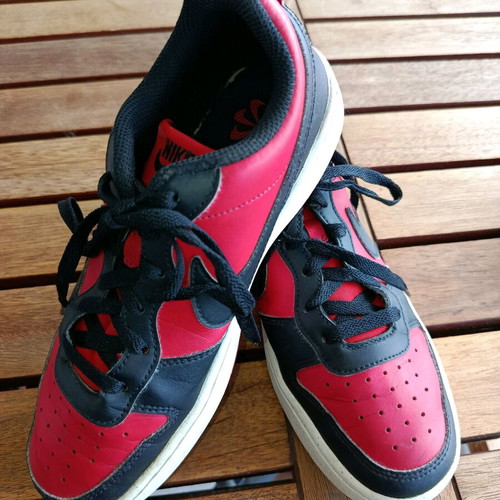 Nike Court Borough Low Recraft size 40 like new, red-black-white